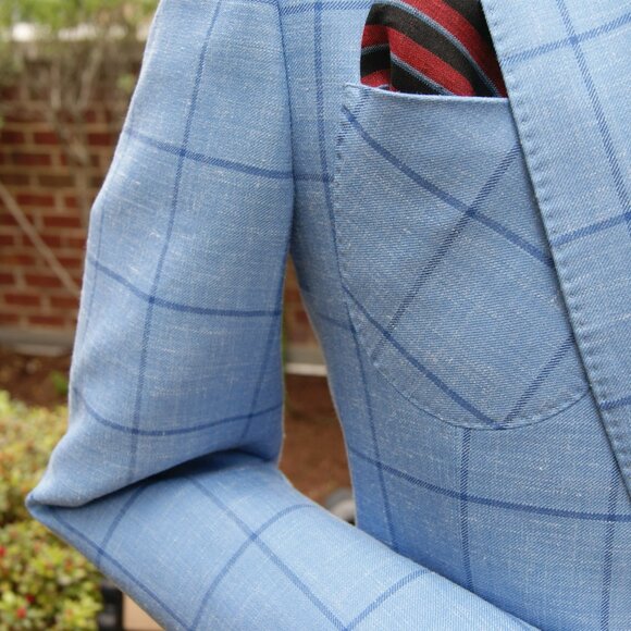 Blue Windowpane Suit - Picture 5 of 13